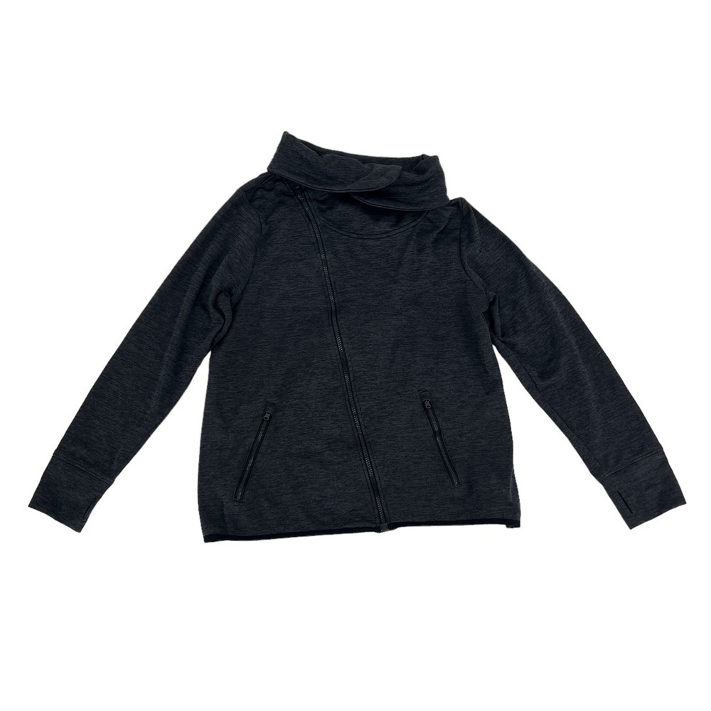 Champion Gray Duo Dry Long Sleeve Zip Up Thumb Hole Jacket Size XL Women’s